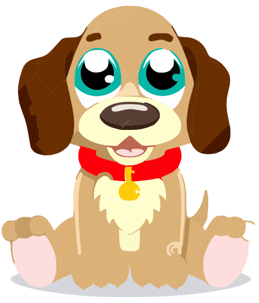 Cute Cartoon Puppy Clip Art at vector clip art