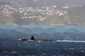 Uss Memphis (ssn 691) Heads Out To Sea Following A Brief Stop At This Eastern Mediterranean Port. Clip Art