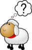 Sheep Question Bubble Clip Art