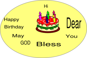 Simple Birthday Wishes Clip Art