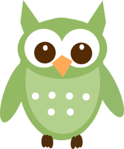 Olive Green Owl Clip Art