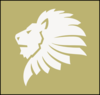 Lion Head Gold White Clip Art