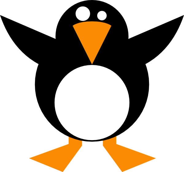 Simple Penguin Clip Art at Clker.com - vector clip art online, royalty