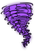 Tornado; Purple Clip Art