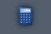 Blue Calculator Clip Art