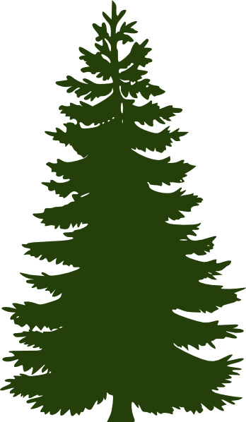 Dark Green Pine Tree Clip Art at Clker.com - vector clip art online