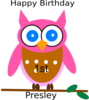 Pink Owl Clip Art