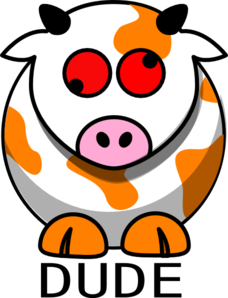 Green Cow Clip Art