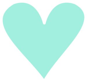 Light Green Heart  Clip Art
