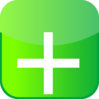 Plus Icon Green Iphone Clip Art