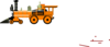 Orange Steam Train Clip Art