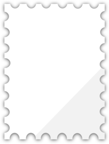 Blank Postage Stamp Template Dedicated To Susi Tekunan By R.d. Miccahofman Clip Art