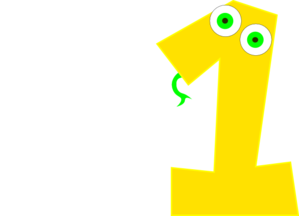 Number One Yellow Clip Art