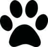 Black Paw Print Clip Art