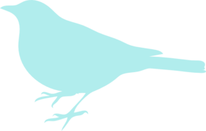Light Blue Bird Clip Art