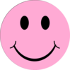 Pink Happyface2 Clip Art