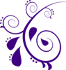 Paisley Purple Clip Art