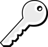 White Key Clip Art