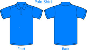Polo Shirt Blue Clip Art
