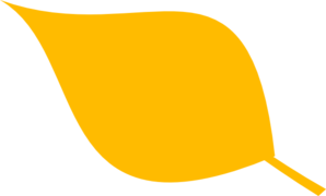 Yellow Simple Leaf 2 Clip Art