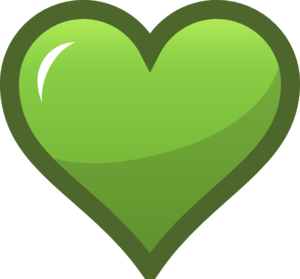 Green Heart Icon Clip Art