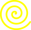 Yellow Spiral Clip Art