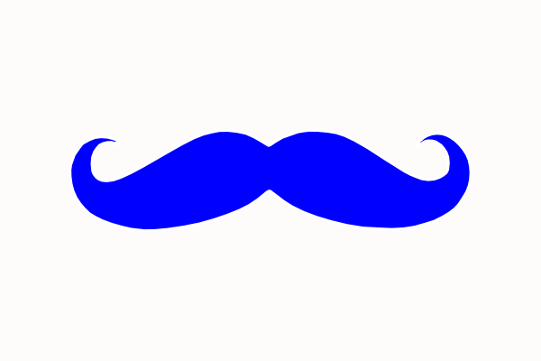 Sweatshirt Vintage Moustache Bleue - Homme Humour - Cadeau Fan De Moustache - Coupe Classique 241g