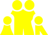 Nuclear Family Yellow Clip Art