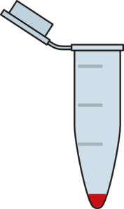 Eppendorf Tube With Red Pellet Clip Art
