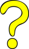 Question Mark Yellow Clip Art