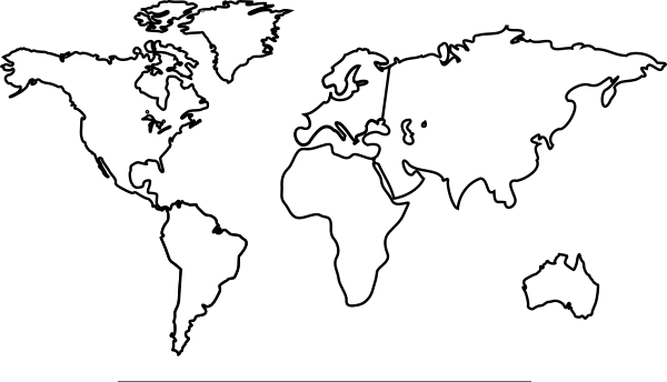 World Map Continents Clip Art at Clker.com - vector clip art online ...