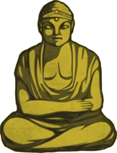 Golden Buddha 2 Clip Art