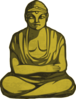 Golden Buddha 2 Clip Art