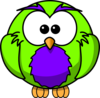 Green And Purple Hoot Clip Art