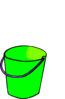Green Bucket  Clip Art