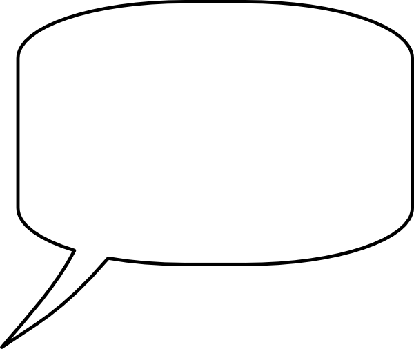Talking Bubble No Shadow Clip Art at Clker.com - vector ... (600 x 506 Pixel)
