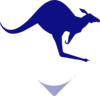 Kangaroo Blue Clip Art