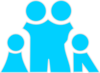 Turqoise Blue Family Clip Art