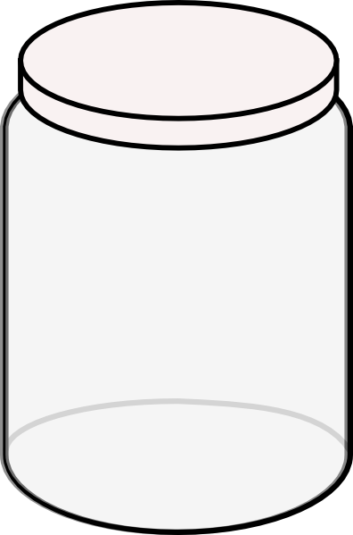 Plain Dream Jar-white Clip Art at Clker.com - vector clip art online