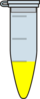 Closed Eppendorf Tube Yellow Clip Art