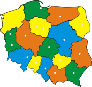 Map Of Poland 2 Clip Art