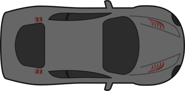 Grey Car - Top View Clip Art at Clker.com - vector clip art online