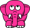 Pink Elephant Clip Art