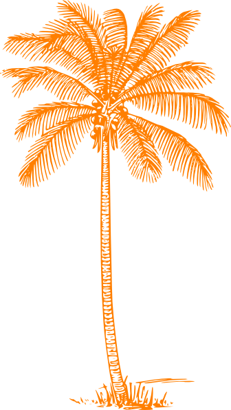 Orange Palm Tree Clip Art at Clker.com - vector clip art online