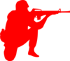 Red Soldier2 Clip Art