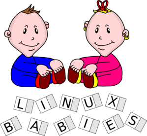Linux Babies Clip Art
