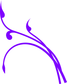 Purple Twisted Branch Clip Art
