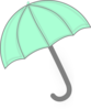 Mint Green Umbrella Clip Art