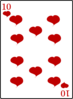 10 Of Hearts Clip Art