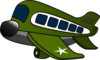 Green Jumbo Jet Clip Art